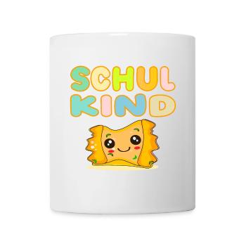 SCHWÄBISCHES SCHULKIND MAULTASCHEN KOSTÜME - Tasse - Weiß - Vorne