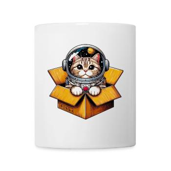 Astronaut Katze - Tasse - Weiß - Vorne