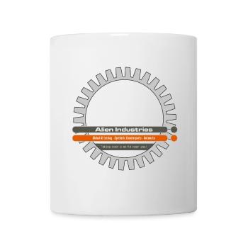 alien industries cog logo - Mug - white - Front