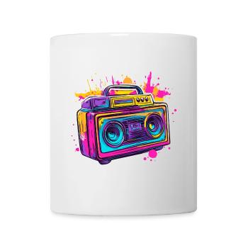 90s Boom Box Musikbox Retro vintage 80s - Tasse - Weiß - Vorne