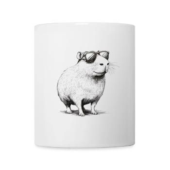 Capybara Rodent with Sunglasses Animal Gift - Mug - white - Front