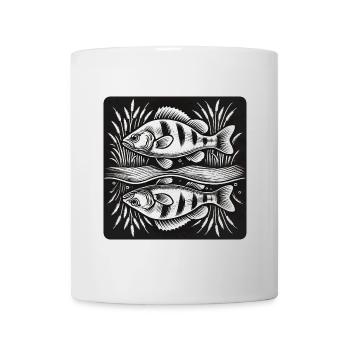 Perch fish angel design - Mug - white - Front