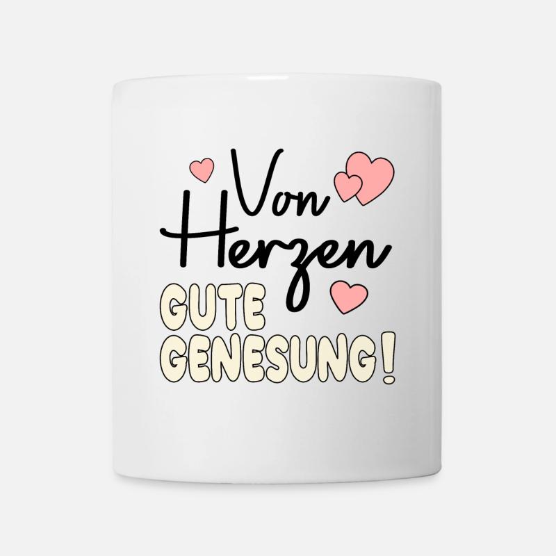 Genesungswünsche HERZ - Tasse - Weiß