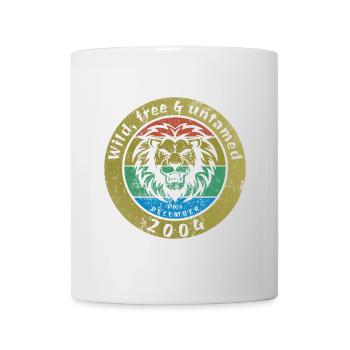 20. Geburtstag Wild, libre et indompté depuis 12/2004 - Mug blanc - blanc - Devant