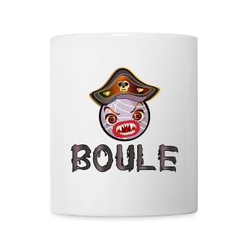 COSTUME HALLOWEEN PIRATE - BOULE Pétanque - Mug blanc - blanc - Devant