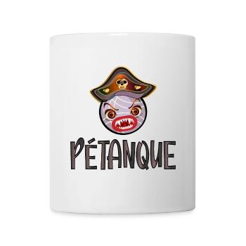 Pétanque Boules Pirate - Costume - Mug blanc - blanc - Devant