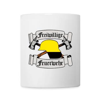 Volunteer Fire Brigade Emblem - Mug - white - Front