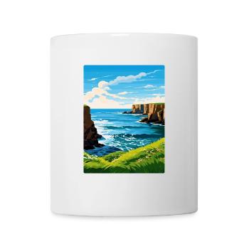 North Coast 500 Scotland Travel Poster Souvenir - Mug - white - Front