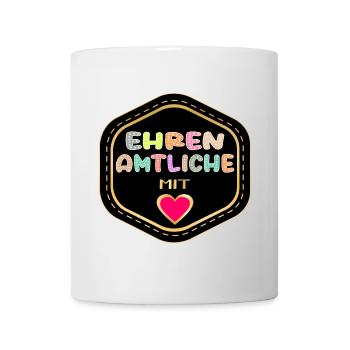 DANKESCHÖN EHRENAMTLICHE EHRENAMT - Tasse - Weiß - Vorne