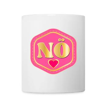 NEIN NÖ - ABSAGE MIT HERZ - Tasse - Weiß - Vorne