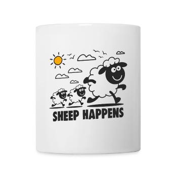 Funny Sheep Sheep Happens - Mug - white - Front