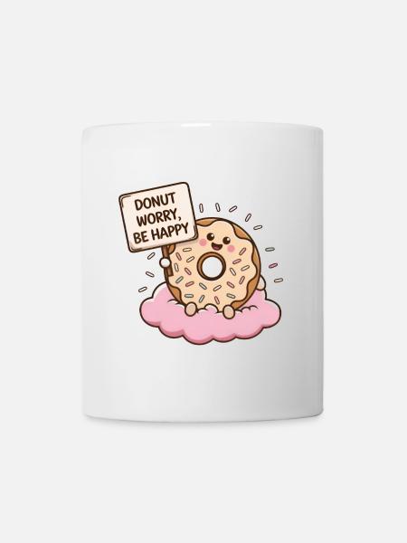 DONUT WORRY BE HAPPY - Mug - white