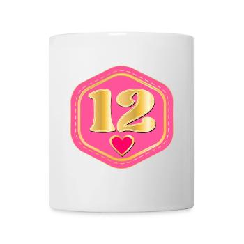 Number Twelve - 12th Birthday - Mug - white - Front