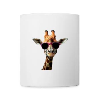Girafe avec un style d'enfer - Mug blanc - blanc - Devant