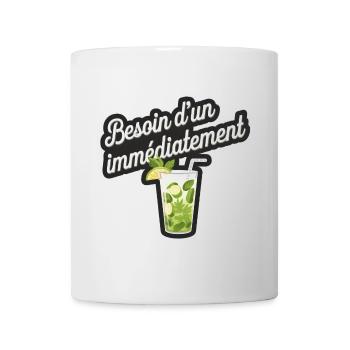 Besoin d'un mojito - Mug blanc - blanc - Devant