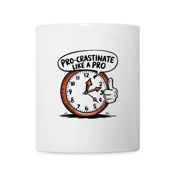 Prokrastinieren wie ein Profi - Tasse - Weiß - Vorne