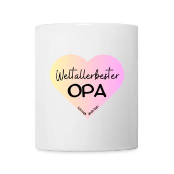 Weltallerbester Opa- wir haben dich lieb! - Tasse - Weiß - Vorne