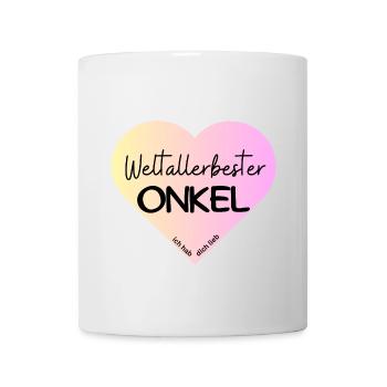 Weltallerbester Onkel- Ich hab dich lieb! - Tasse - Weiß - Vorne