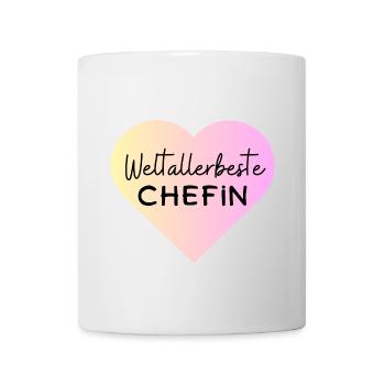 Weltallerbester Chefin! Personalisierbar - Tasse - Weiß - Vorne