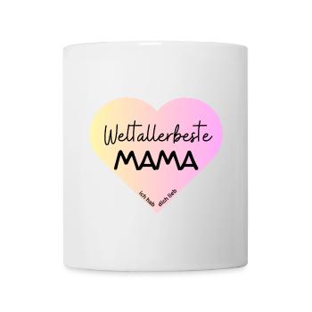 Weltallerbeste Mama- wir haben dich lieb! - Tasse - Weiß - Vorne