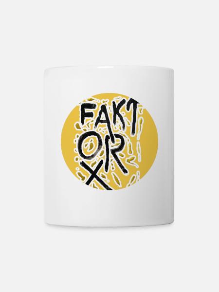 Fake Op Kreis Graffiti - Tasse - Weiß