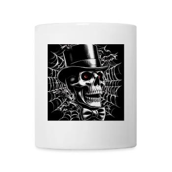 Halloween Elegant Skull - Mug - white - Front