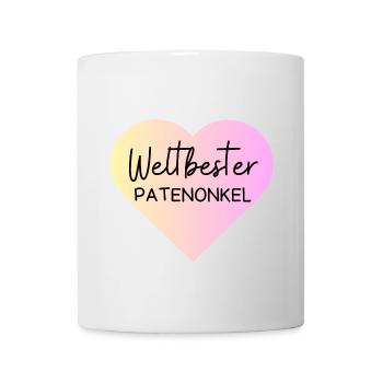 Weltbester Patenonkel! Personalisierbar - Tasse - Weiß - Vorne