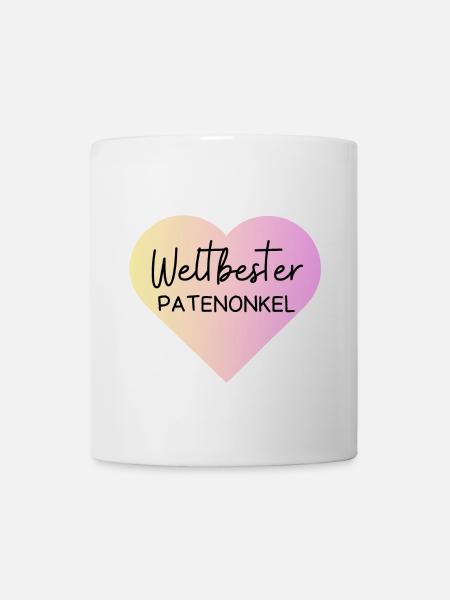 Weltbester Patenonkel! Personalisierbar - Tasse - Weiß