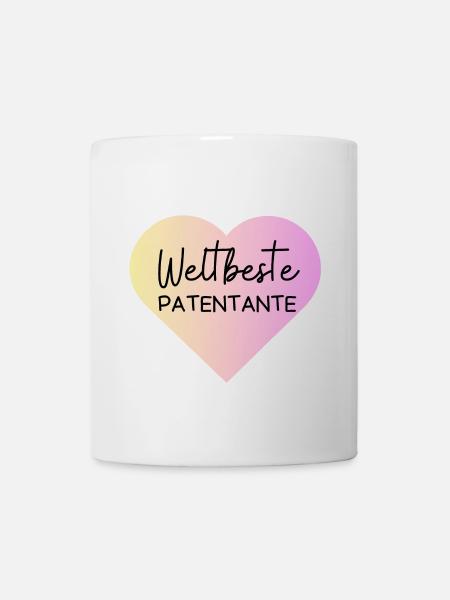 Weltbeste Patentante! Personalisierbar - Tasse - Weiß