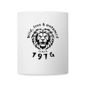 50th Birthday Wild, free & untamed since 1974 - Mug - white - Front