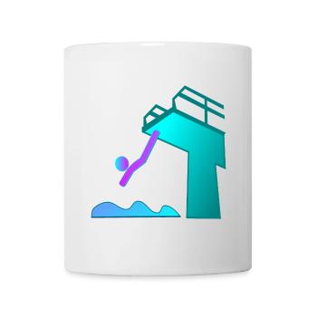 TURMSPRINGEN WASSERSPRINGEN SPORT - Tasse - Weiß - Vorne