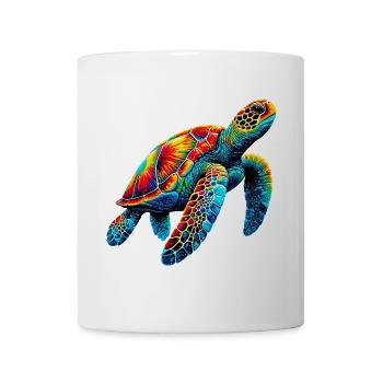 Schildkröte - Tasse - Weiß - Vorne