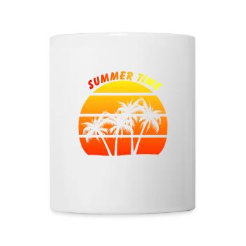 Sommerzeit - Tasse - Weiß - Vorne