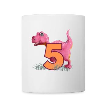 Nr.5 Dino - Tasse - Weiß - Vorne
