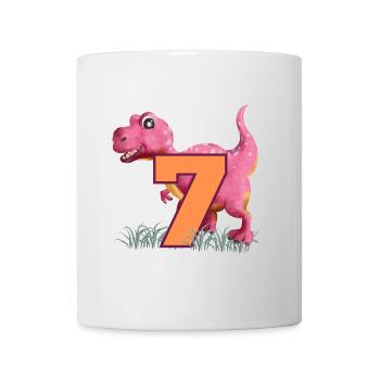 Nr.7 Dino - Tasse - Weiß - Vorne