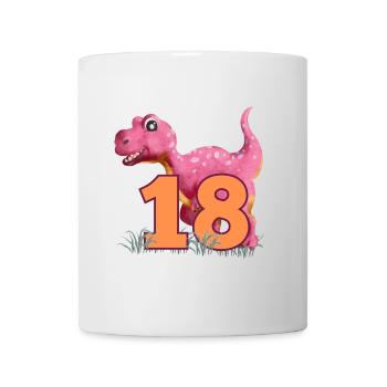 Nr.18 Dino - Tasse - Weiß - Vorne