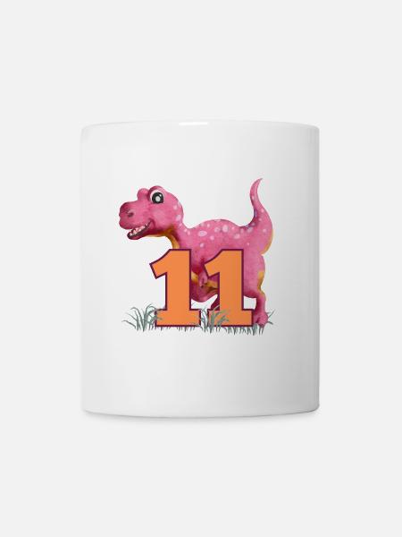 Nr.11 Dino - Tasse - Weiß