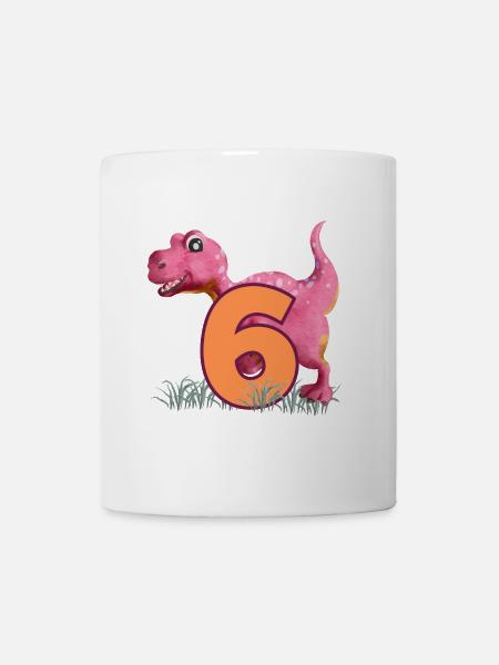 Nr.6 Dino - Tasse - Weiß