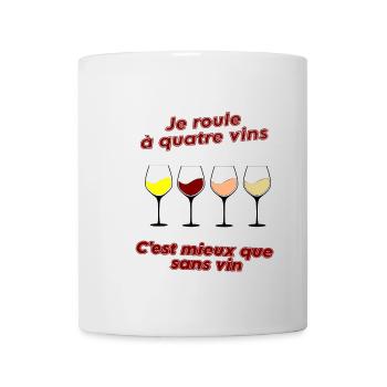 Quatre vins - Mug blanc - blanc - Devant