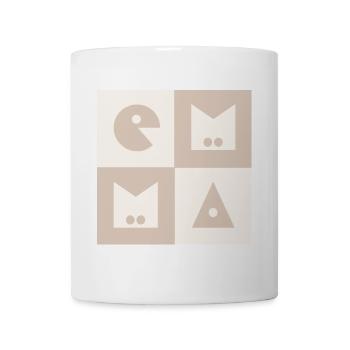 Emma Baby girl Name First Name beige - Mug - white - Front