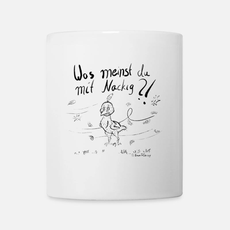 Ein Mausender Vogel im Herbstwind - Tasse - Weiß