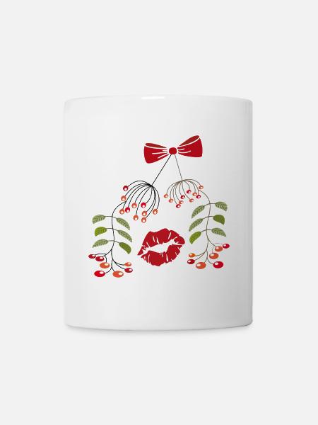 Mistelzweig Weihnachten - Tasse - Weiß