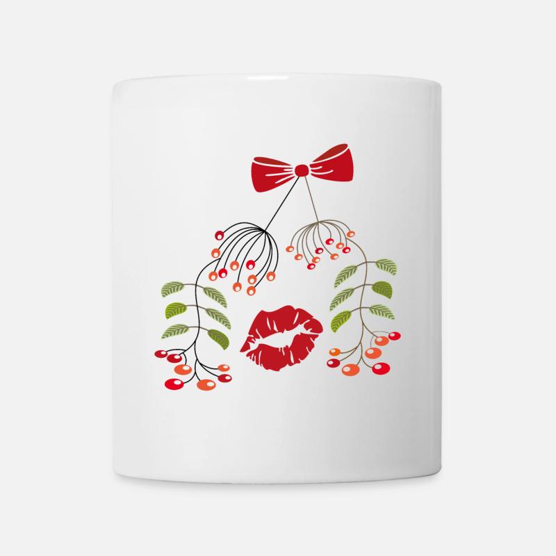 Mistelzweig Weihnachten - Tasse - Weiß