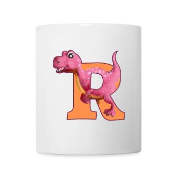 R - DINOSAURIER, Personalisierbar - Tasse - Weiß - Vorne