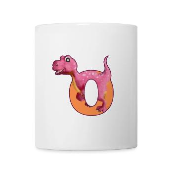 O - DINOSAURE, personnalisable - Mug blanc - blanc - Devant
