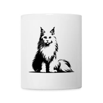 Maine Coon Cat - Mug - white - Front