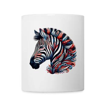 Zebra - Tasse - Weiß - Vorne