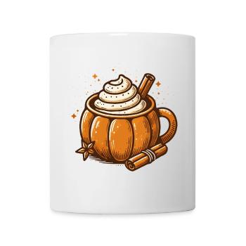sweet pumpkin cups motif with pumpkin spice latte - Mug - white - Front