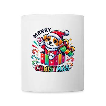 Dog Merry Christmas High Five 4 - Mug - white - Front