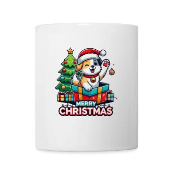Dog Merry Christmas High Five 6 - Mug - white - Front